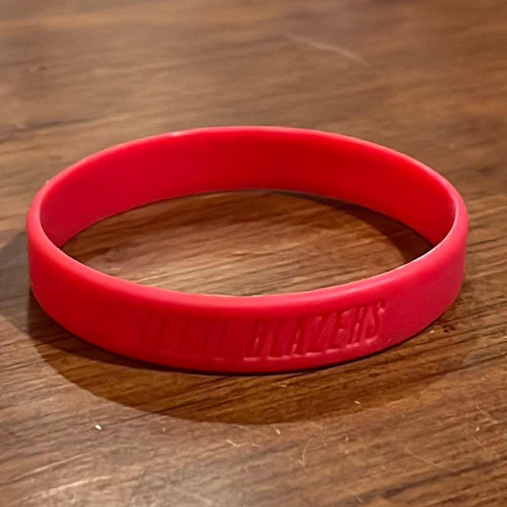 Portland Trail Blazers NBA Verizon Wireless baller Id band wristband red adult